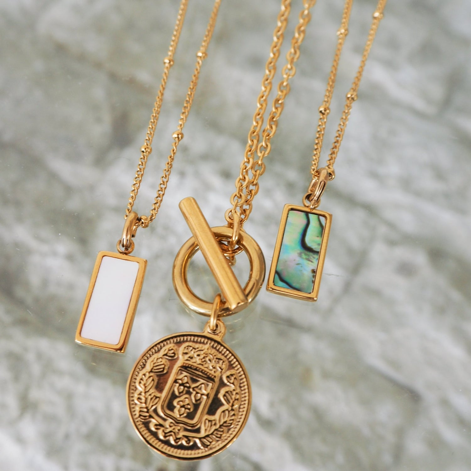 Havanna - collier de pièces avec fermoir à levier