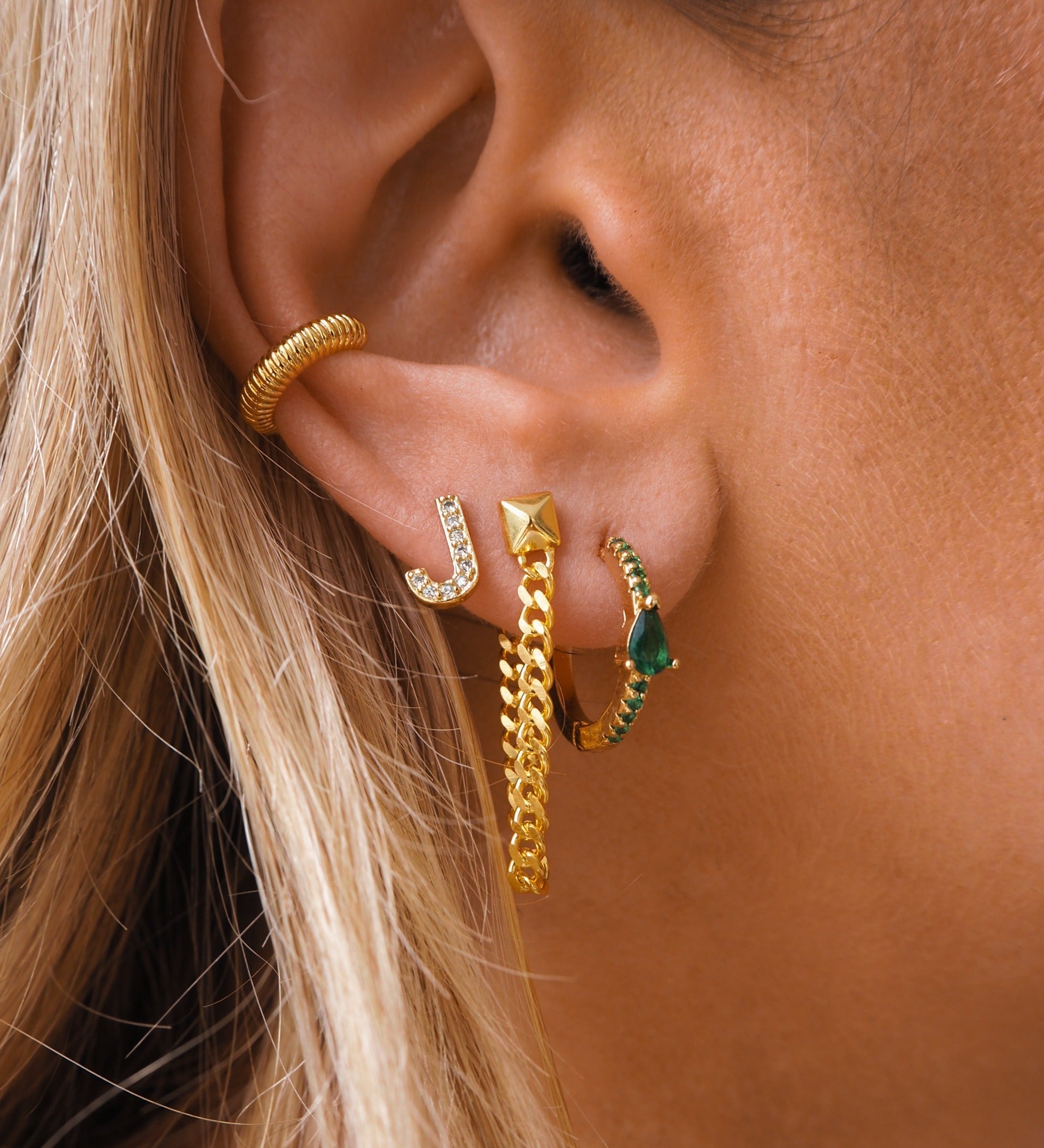 Taylor - Boucles d'oreilles lettres (initiales)