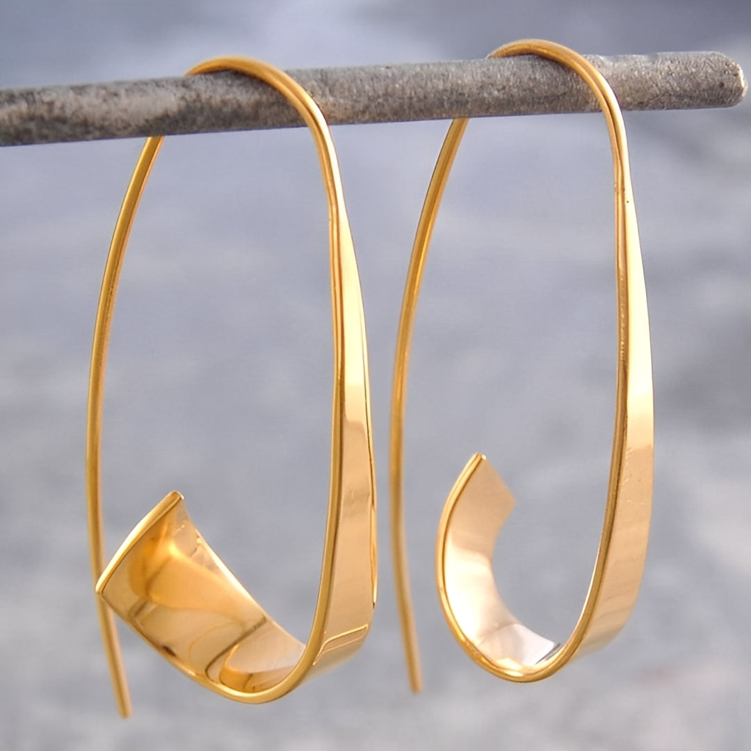 Clea – Boucles d'oreilles intemporelles en or et argent