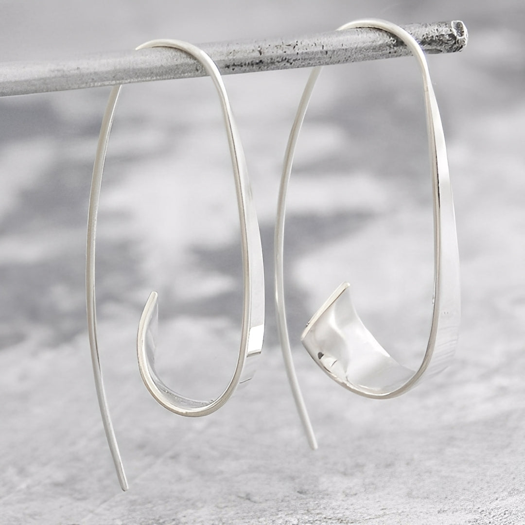 Clea – Boucles d'oreilles intemporelles en or et argent