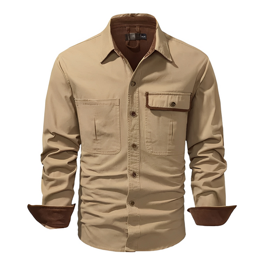 Elly - Long-sleeved thick and comfortable shirt for men
