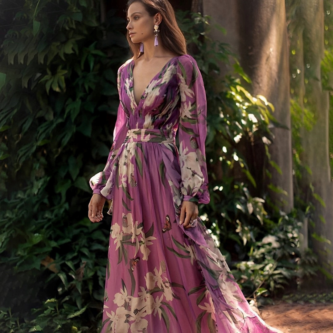 Theia - Robe florale légère et aérée