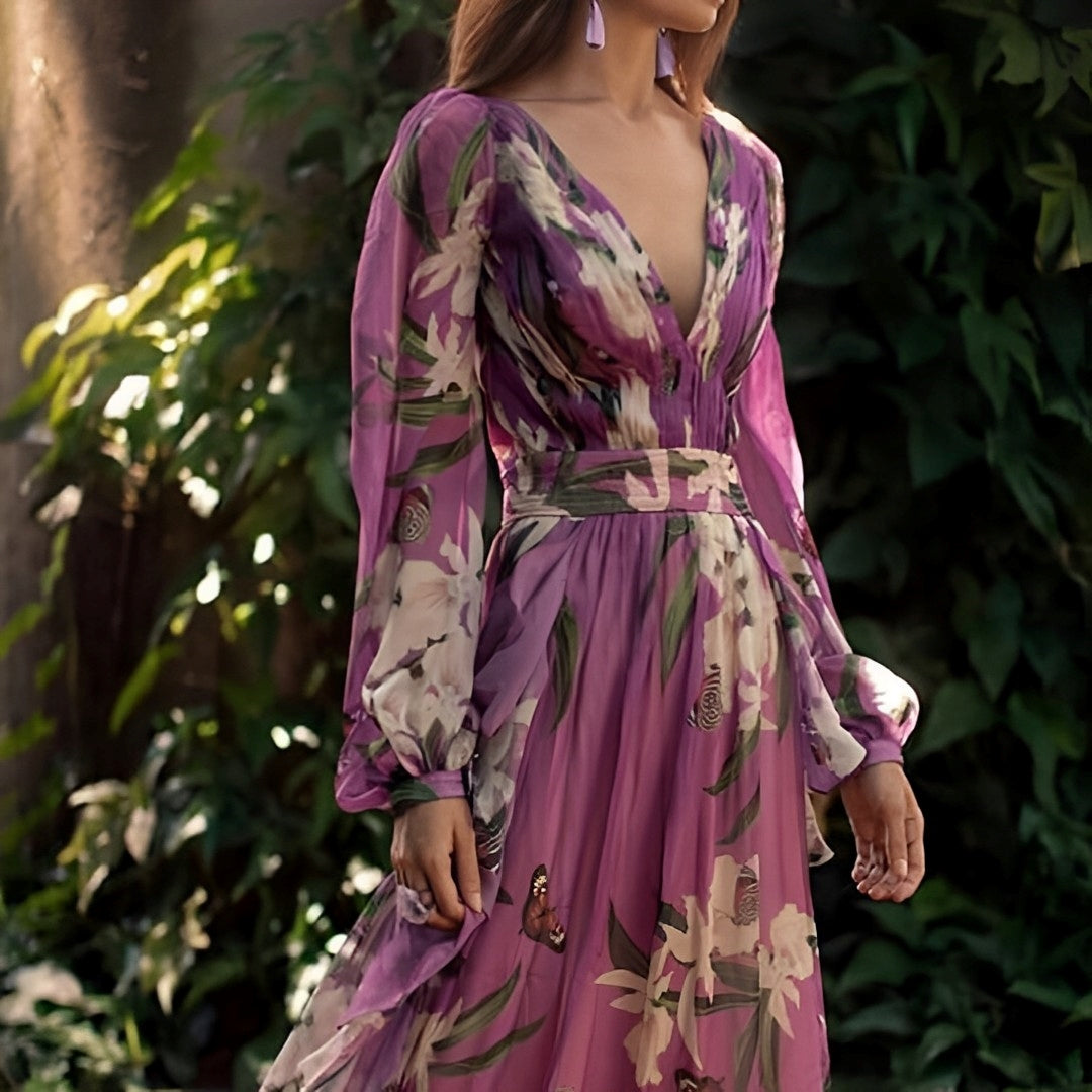 Theia - Robe florale légère et aérée