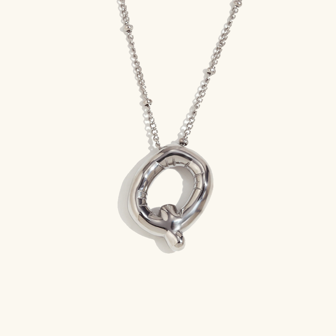 Collier initial en or Balloon