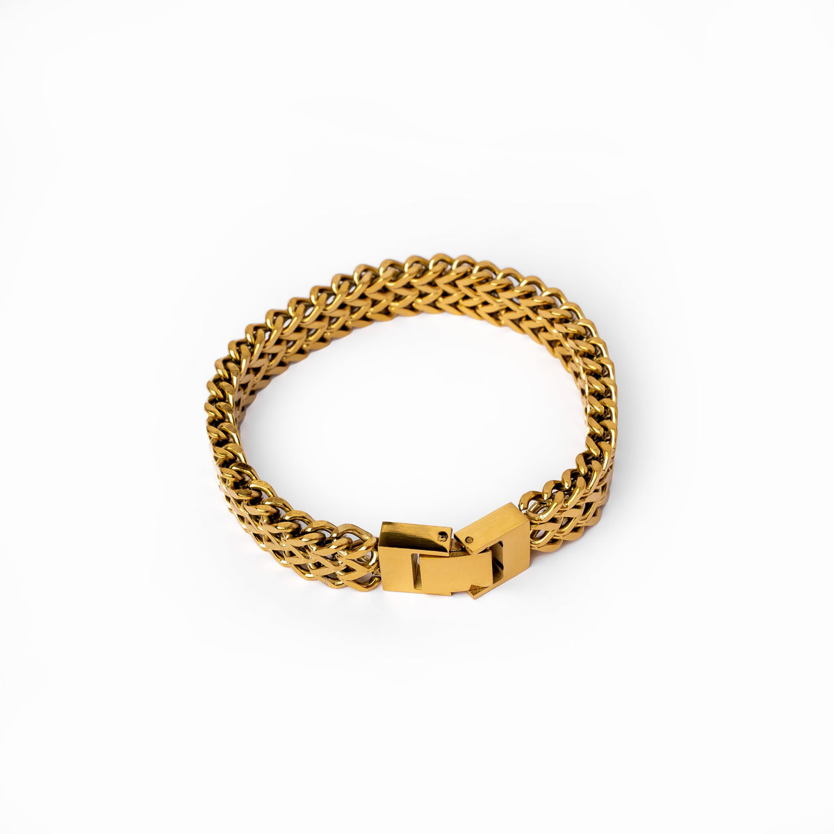 Eden – Bracelet texturé plaqué en or 18K