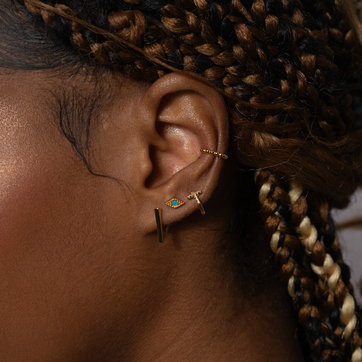 Salacia - Boucles d'oreilles triangulaires