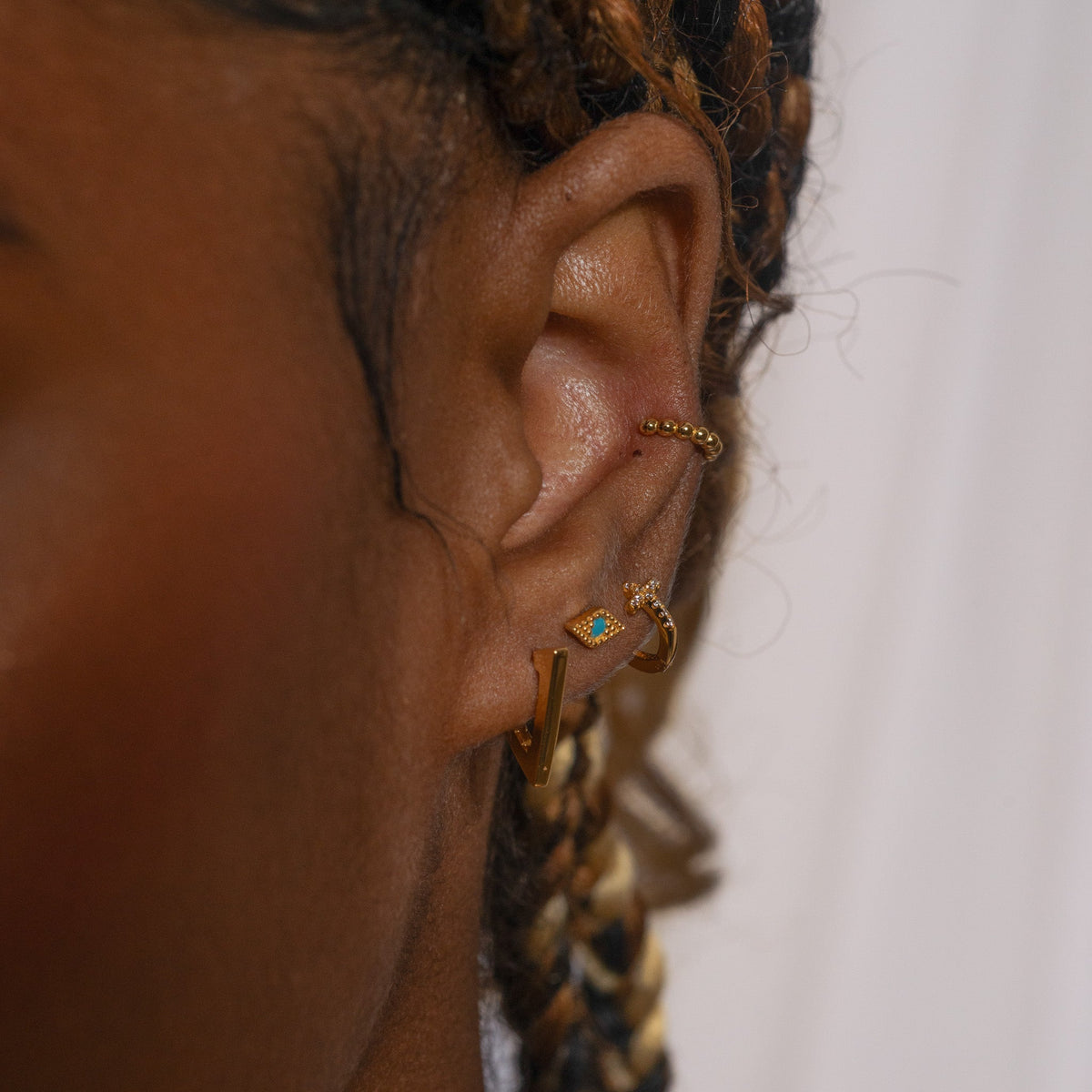 Salacia - Boucles d'oreilles triangulaires
