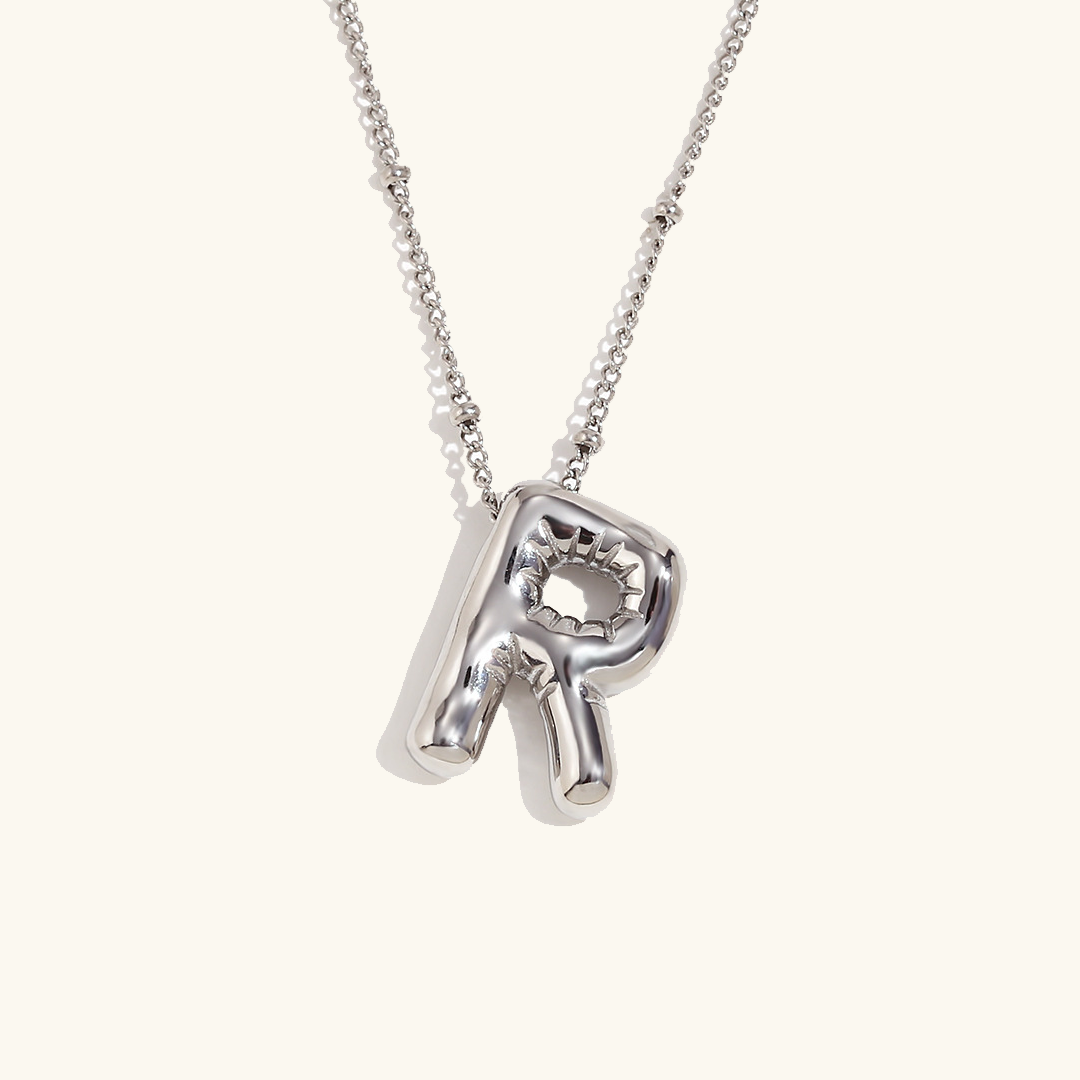 Collier initial en or Balloon