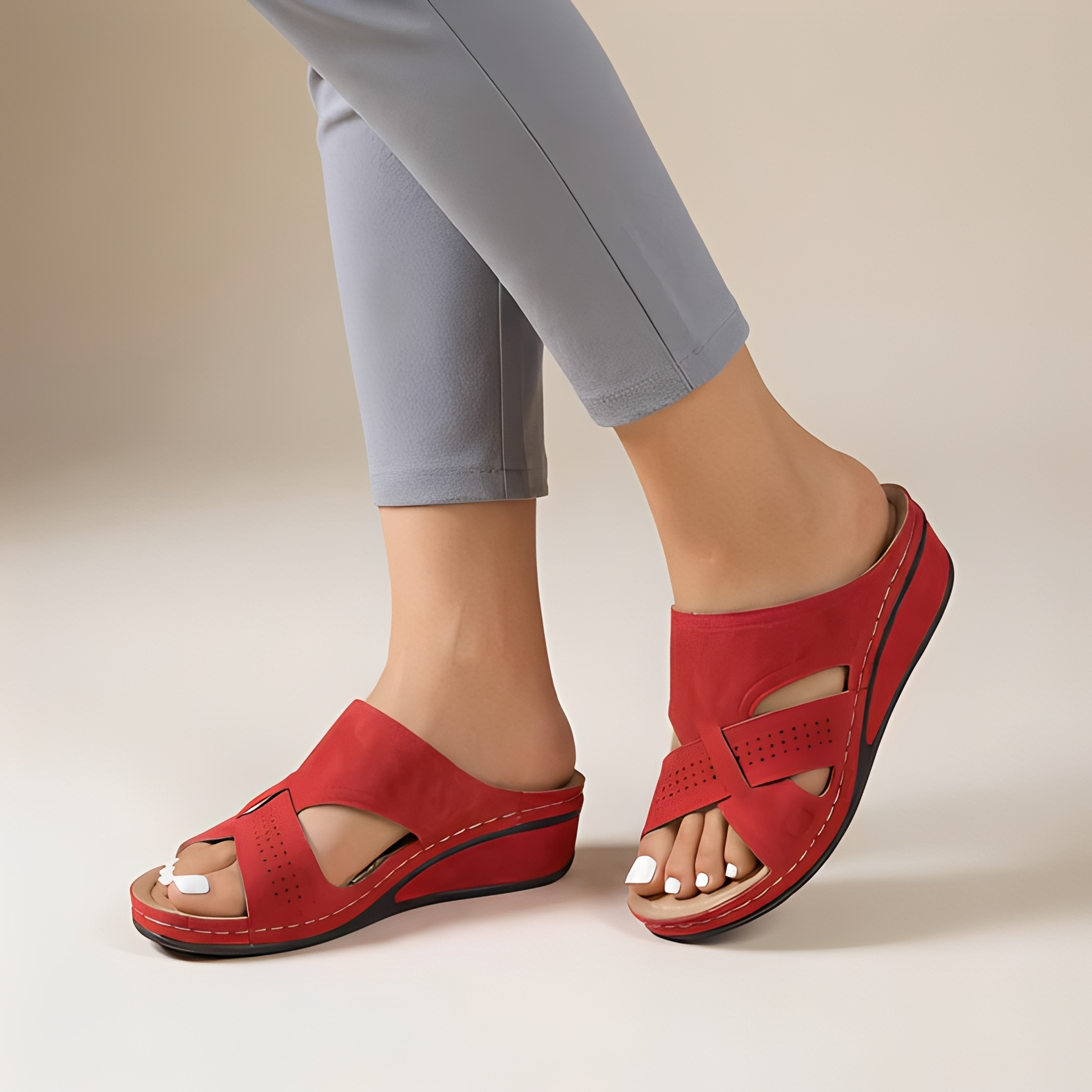 Oddette - Sandales à brides et à bout ouvert pour femmes