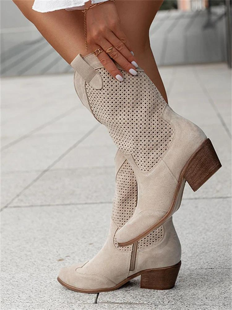 Tiffiny - Bottines chic hauteur mollet