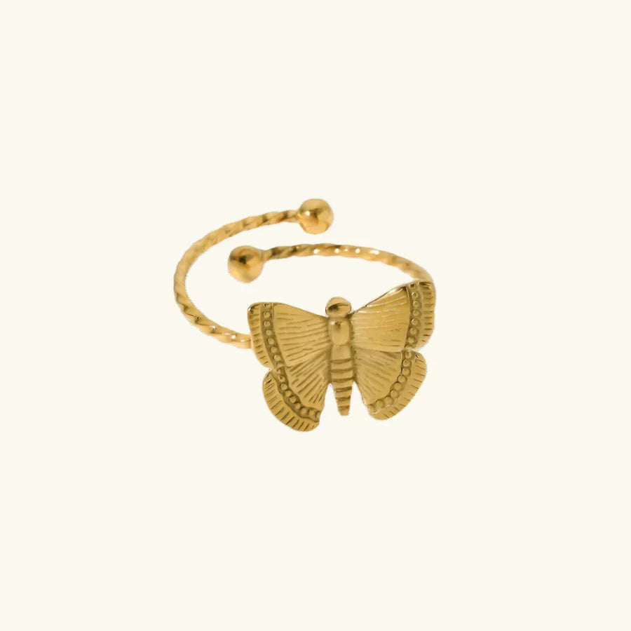 Alina – Bague Papillon Élégante