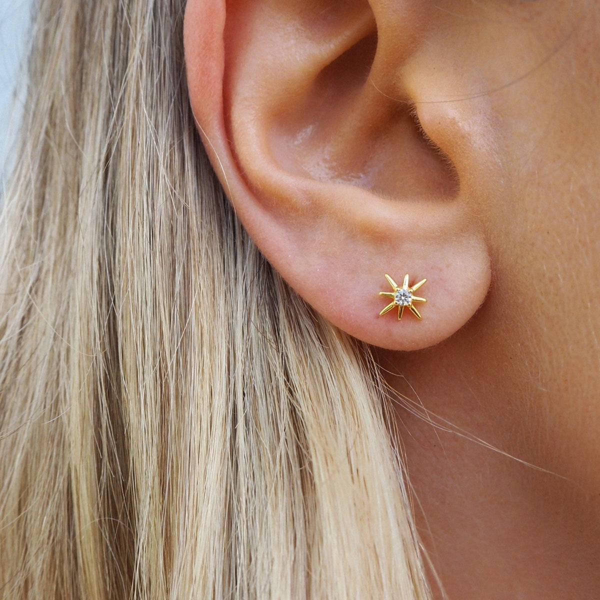 Risa - Boucles d'oreilles en cristal Starburst
