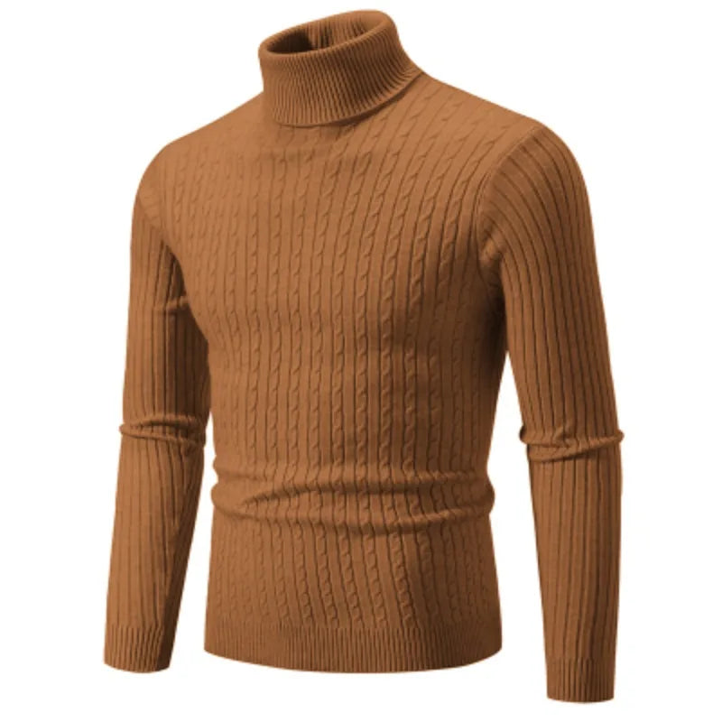 Benjamin - Pull col roulé élégant et confortable pour homme