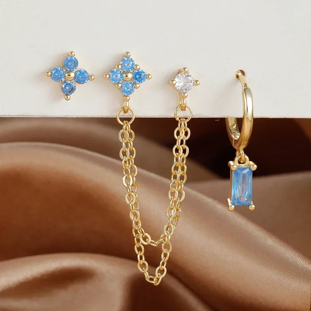 Nora – Ensemble de boucles d'oreilles Constellation