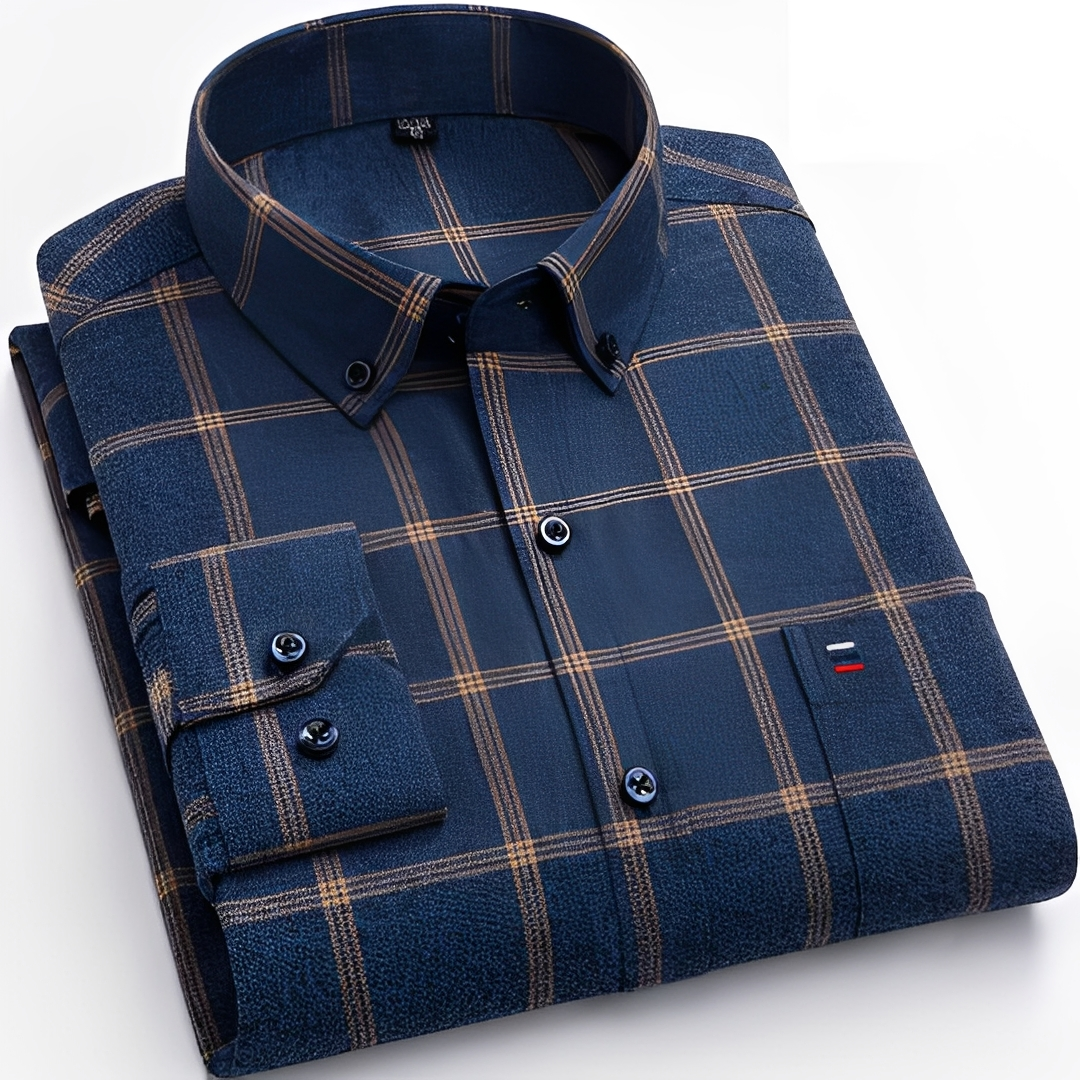 Glenn - Chemise à carreaux moderne pour homme