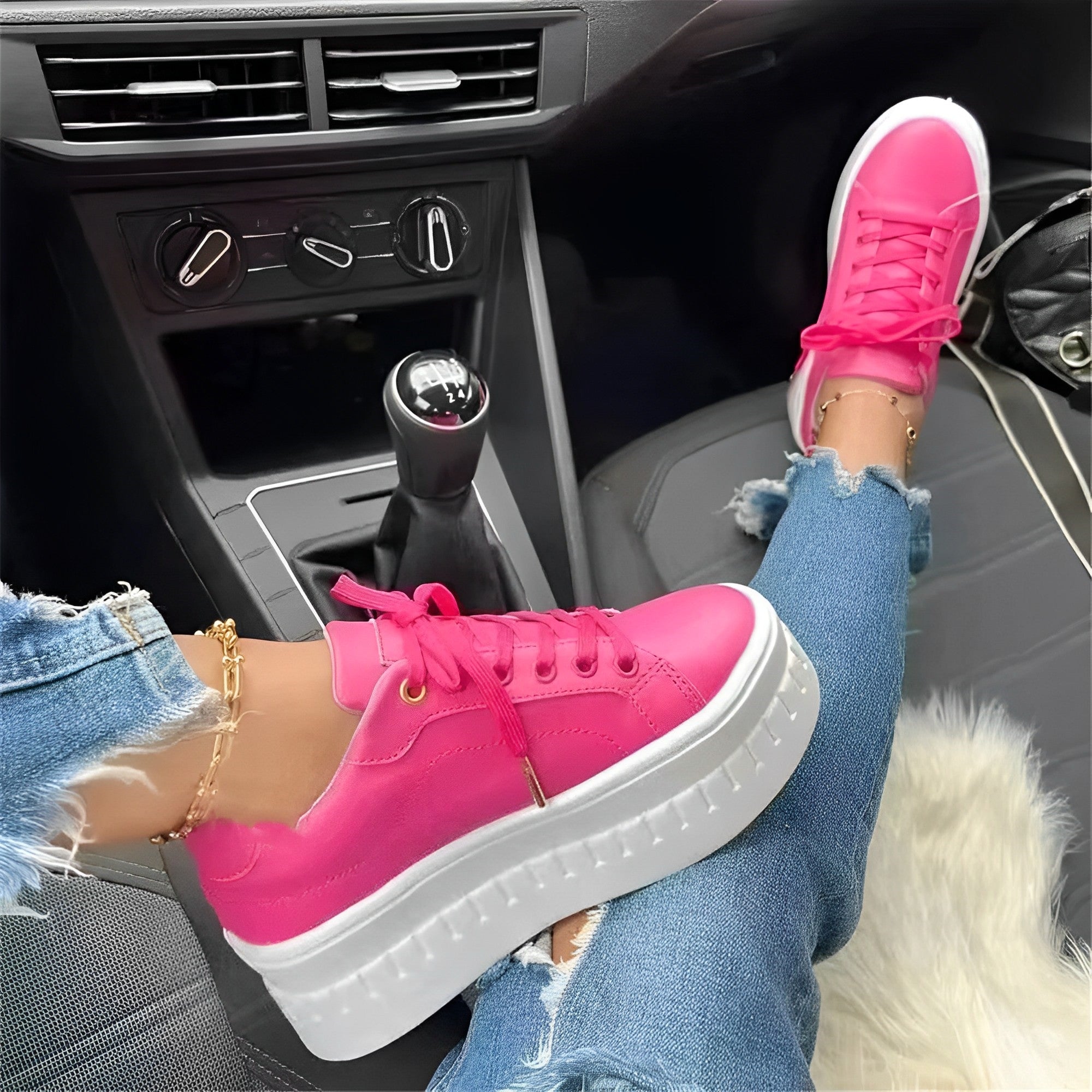 Wilgie - Sneaker à lacets confortable