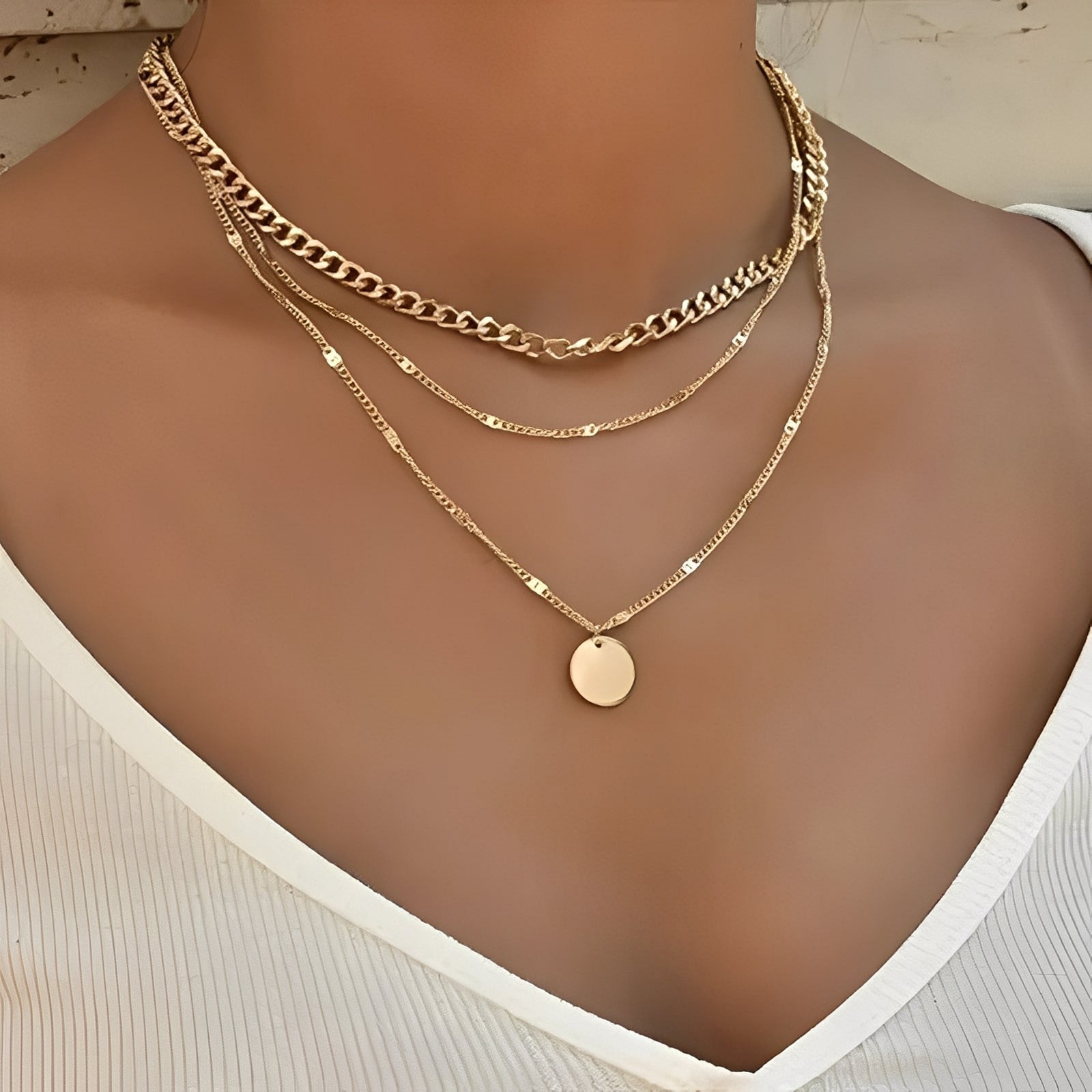 Xyline – Collier plaqué or