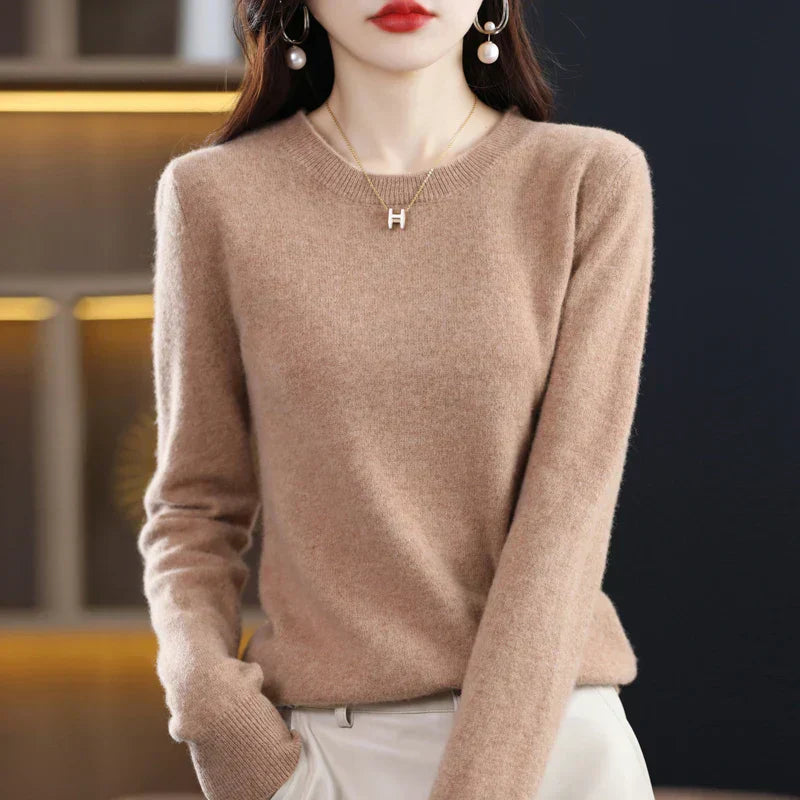 Erica – Pull à col rond classique pour femmes