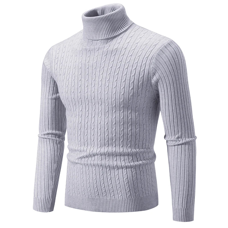 Benjamin - Pull col roulé élégant et confortable pour homme