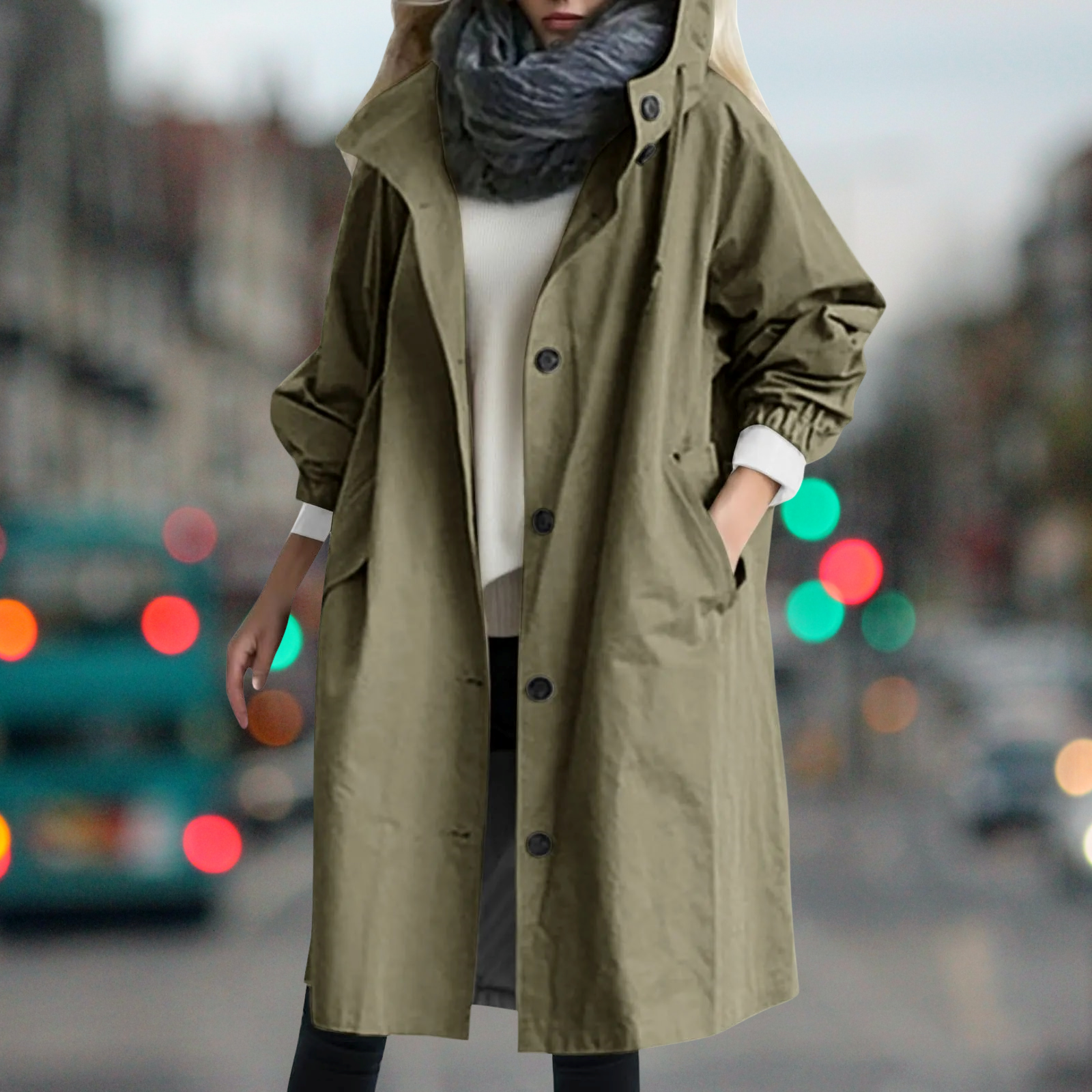 Bethany - Trench-coat chaud à l'épreuve de l'eau