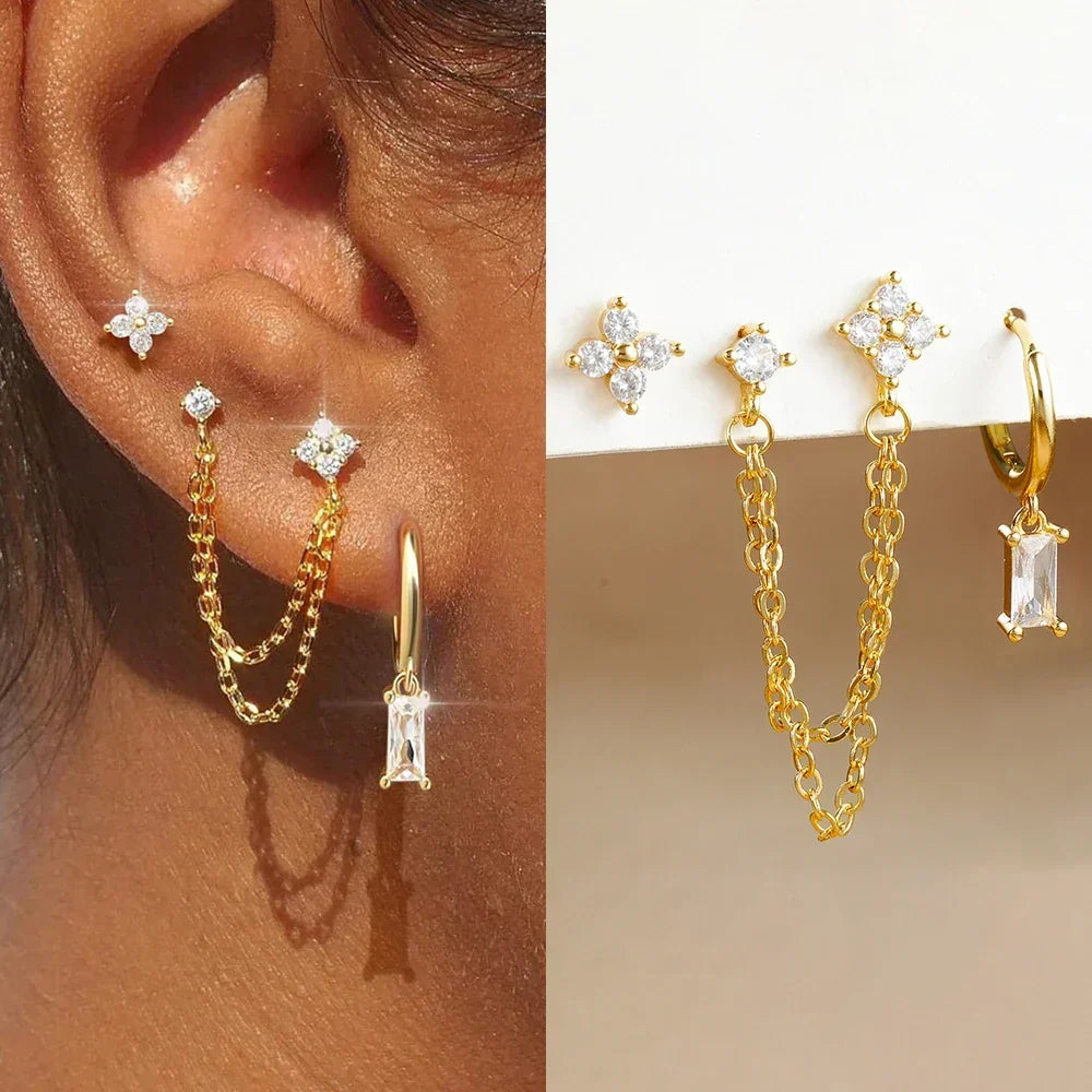 Nora – Ensemble de boucles d'oreilles Constellation