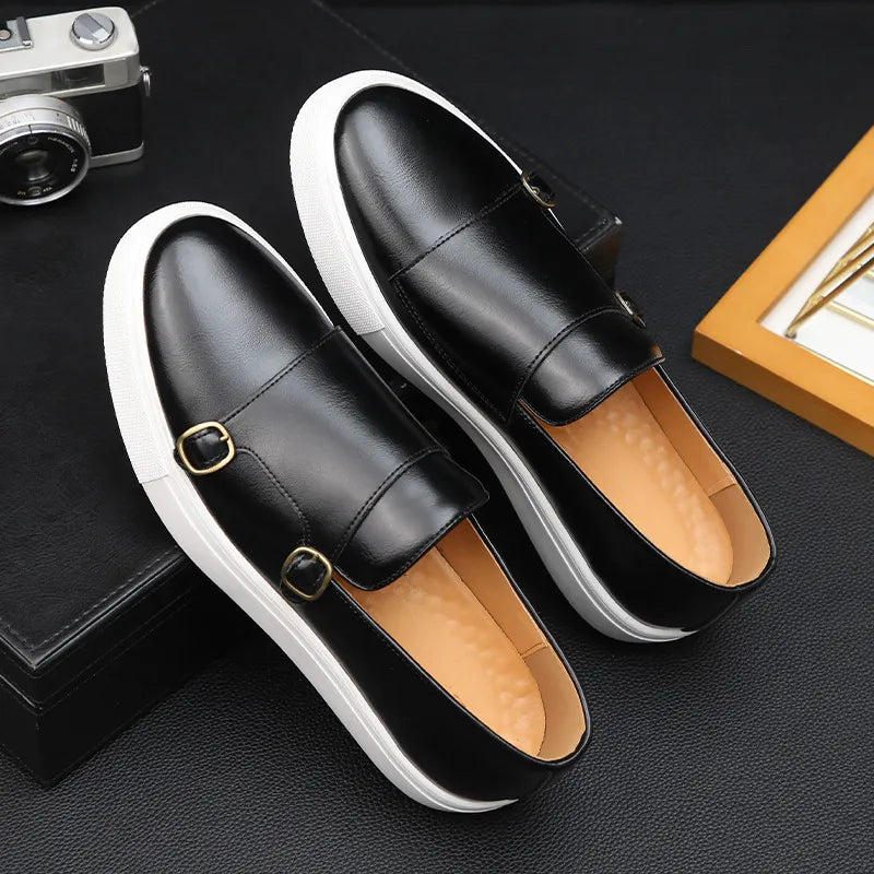 Jerald - Mocassins en cuir au style décontracté pour homme