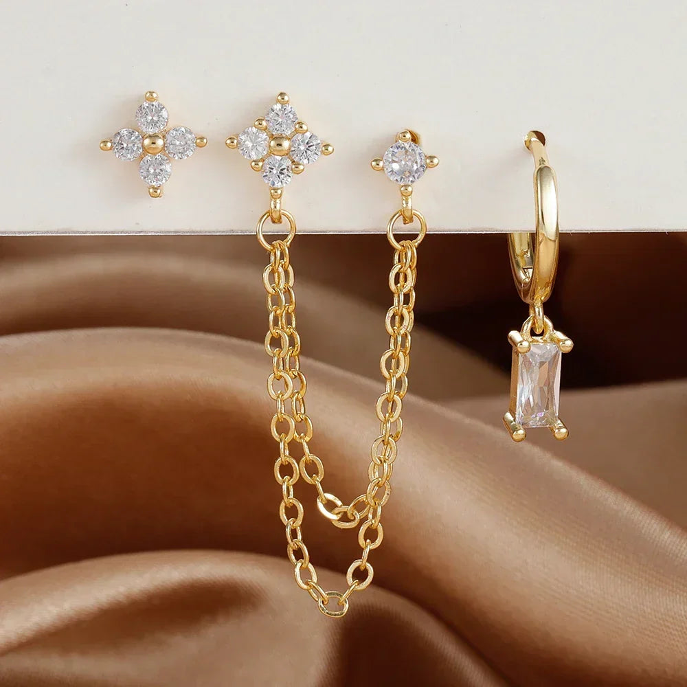 Nora – Ensemble de boucles d'oreilles Constellation