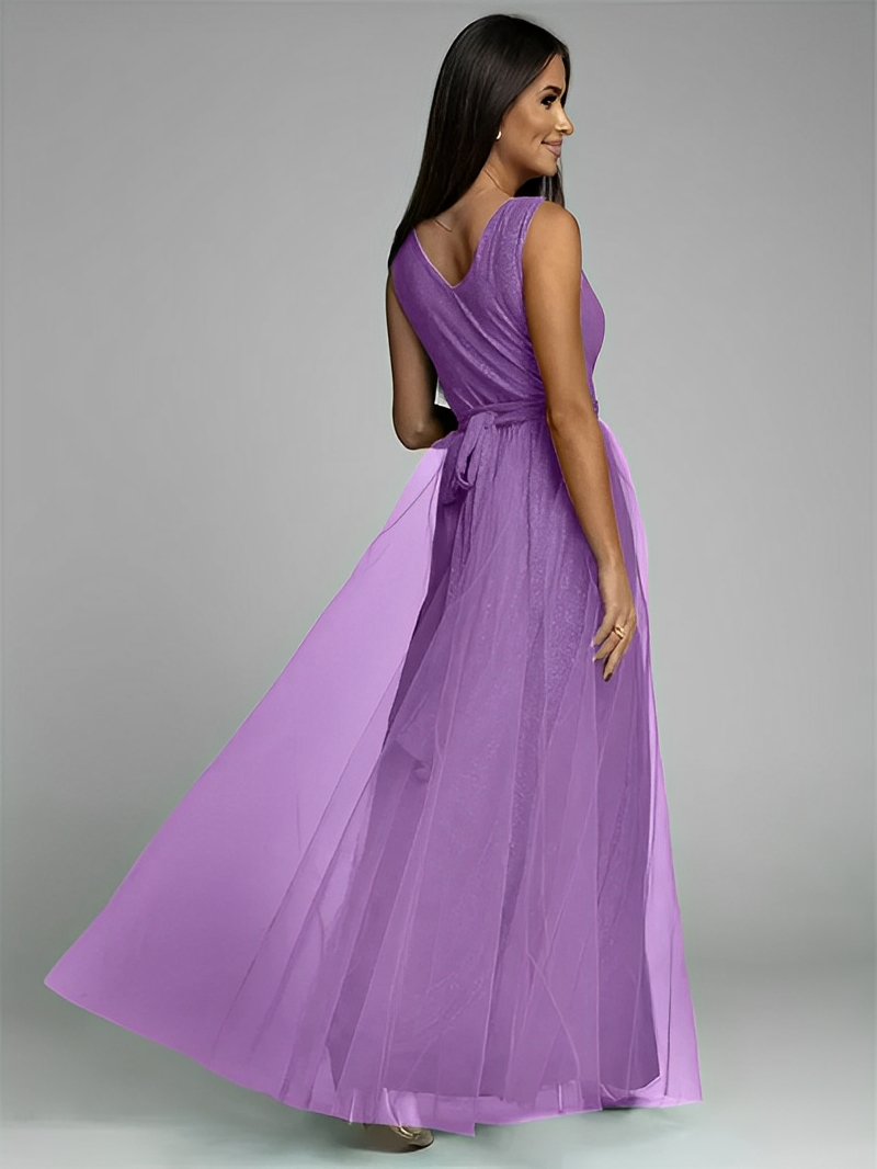 Valary - Robe de soirée élégante à col en V pour femmes