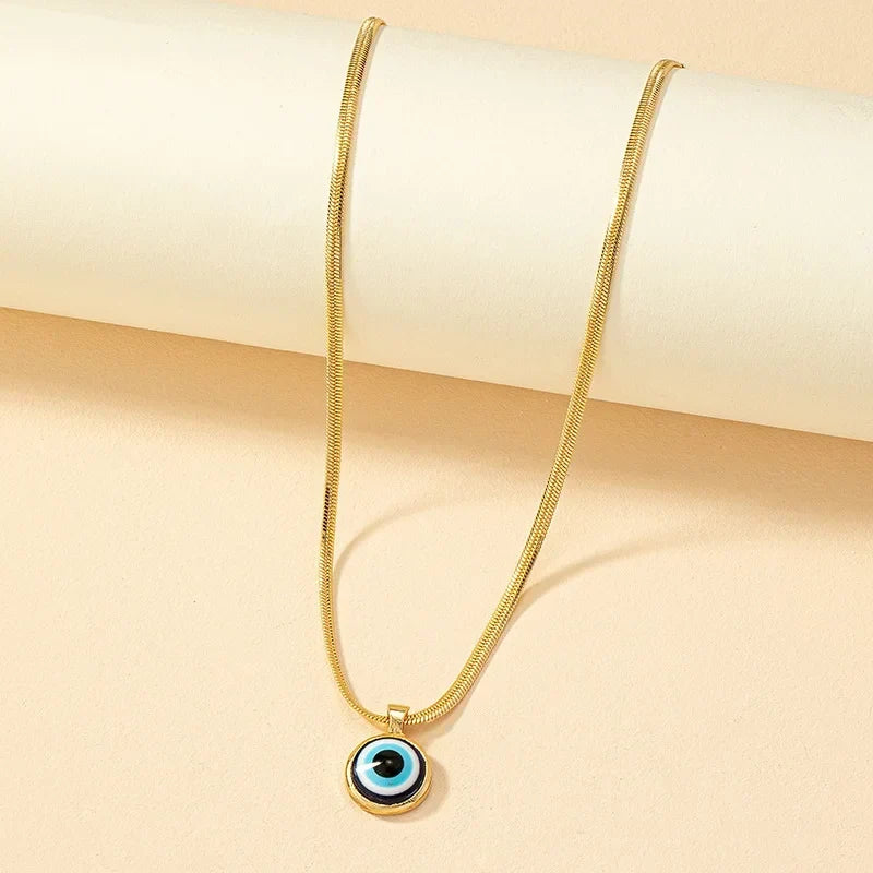 Ava – Collier avec œil maléfique discret