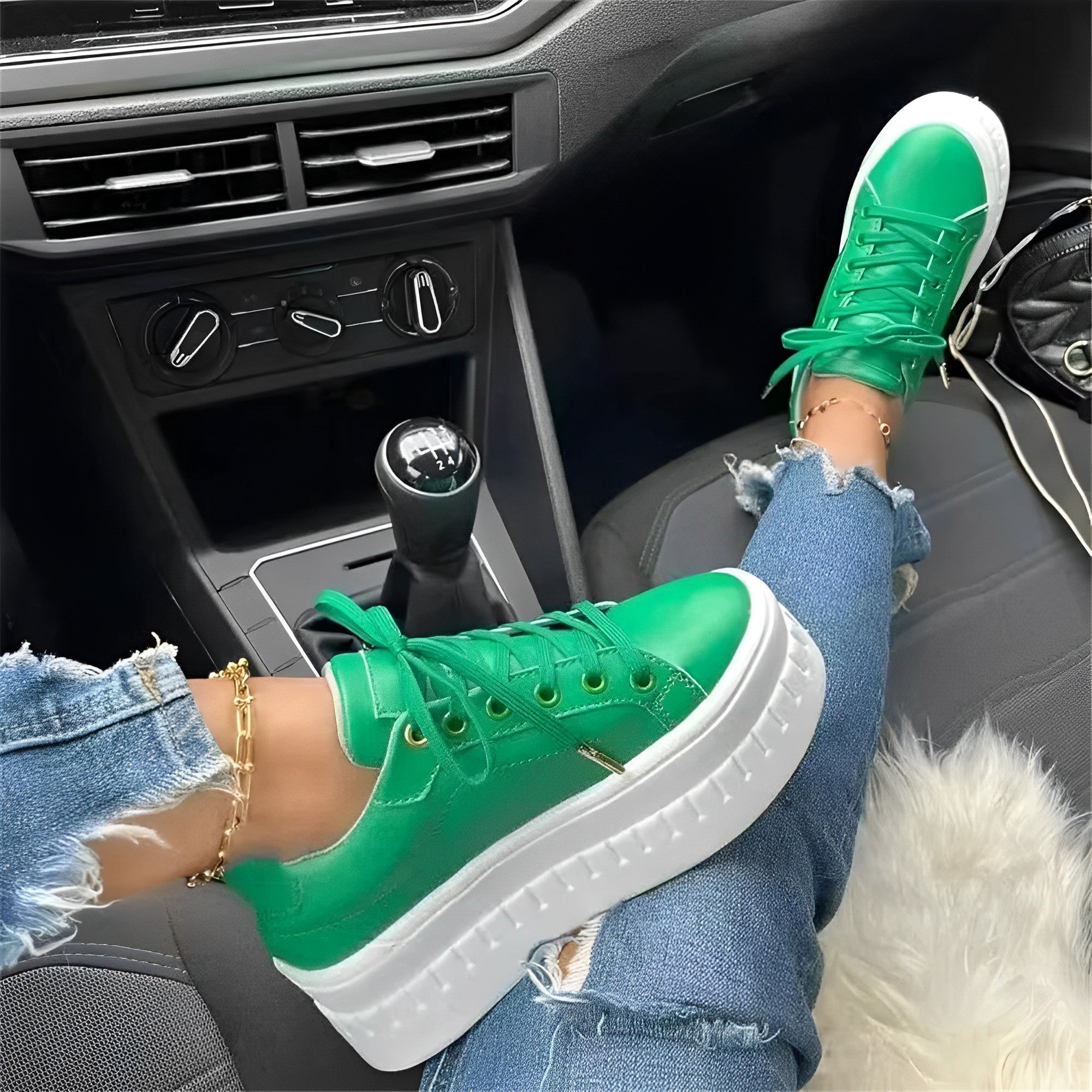 Wilgie - Sneaker à lacets confortable