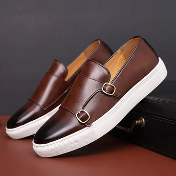 Jerald - Mocassins en cuir au style décontracté pour homme