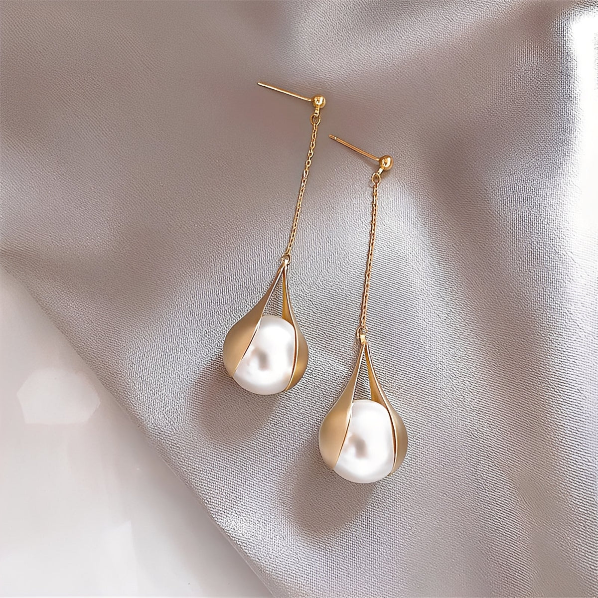 Asa – Boucles d'oreilles en or et perles