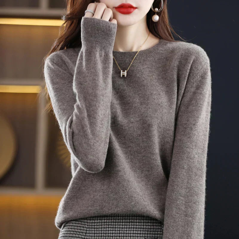 Erica – Pull à col rond classique pour femmes