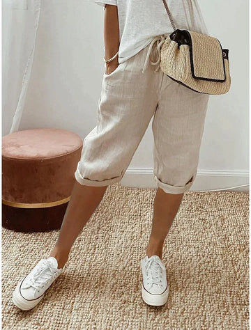 Serrena - pantalon lin chic pour l'été