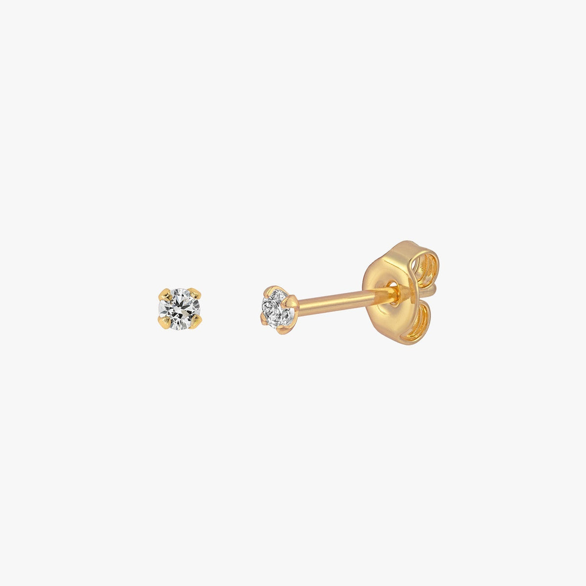Sloane - Mini boucles d'oreilles brillantes de 2mm