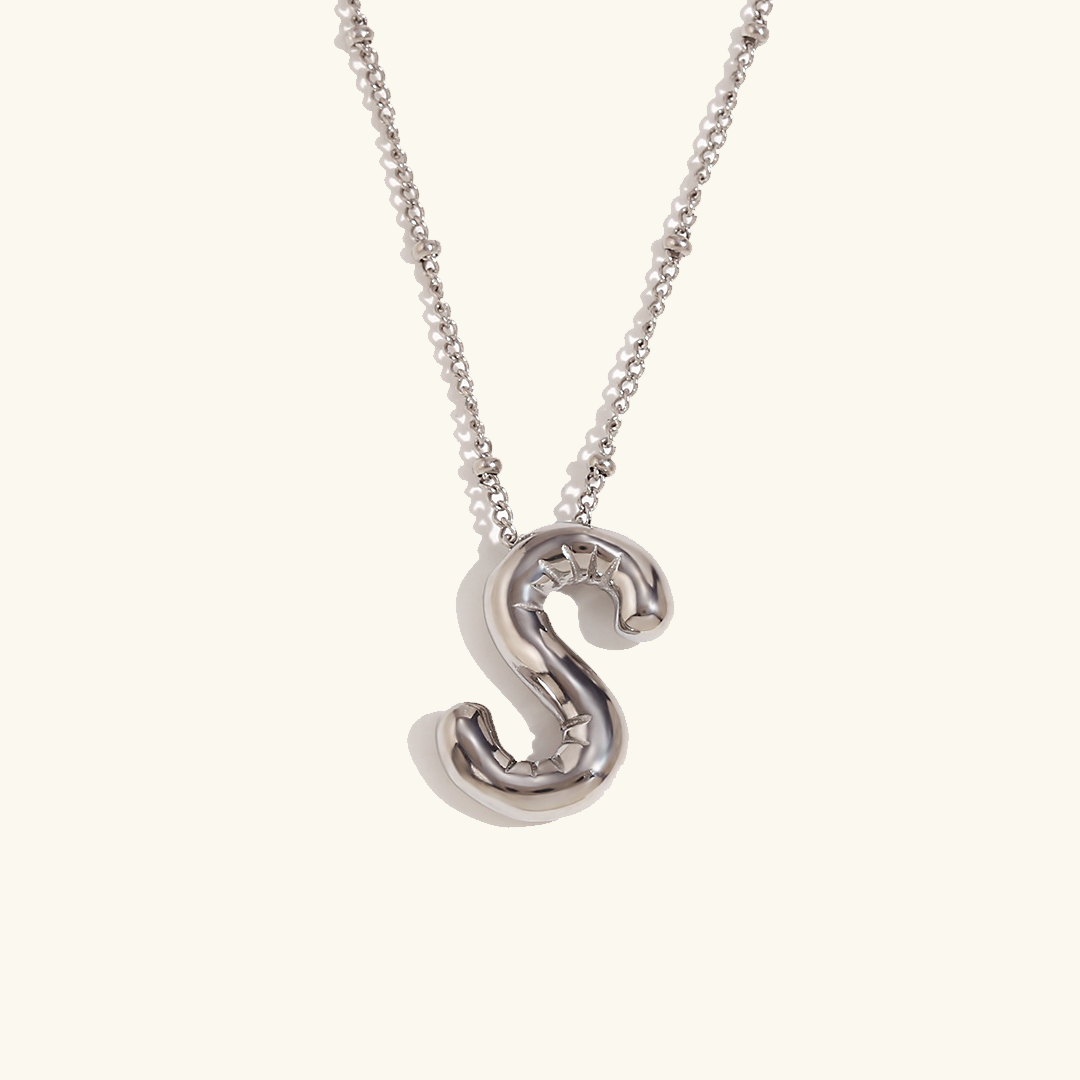 Collier initial en or Balloon