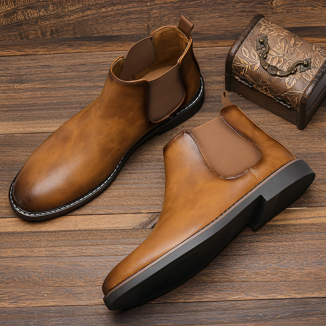 Sibylle - Simple leather boots for men