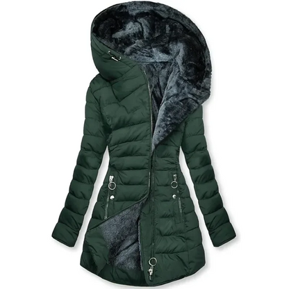 Caroline – Veste confortable avec doublure en fausse fourrure