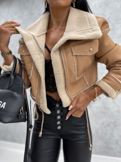 Anya - Blouson Motard Cuir Vegan