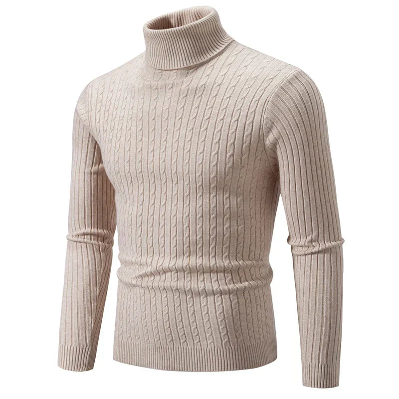 Benjamin - Pull col roulé élégant et confortable pour homme