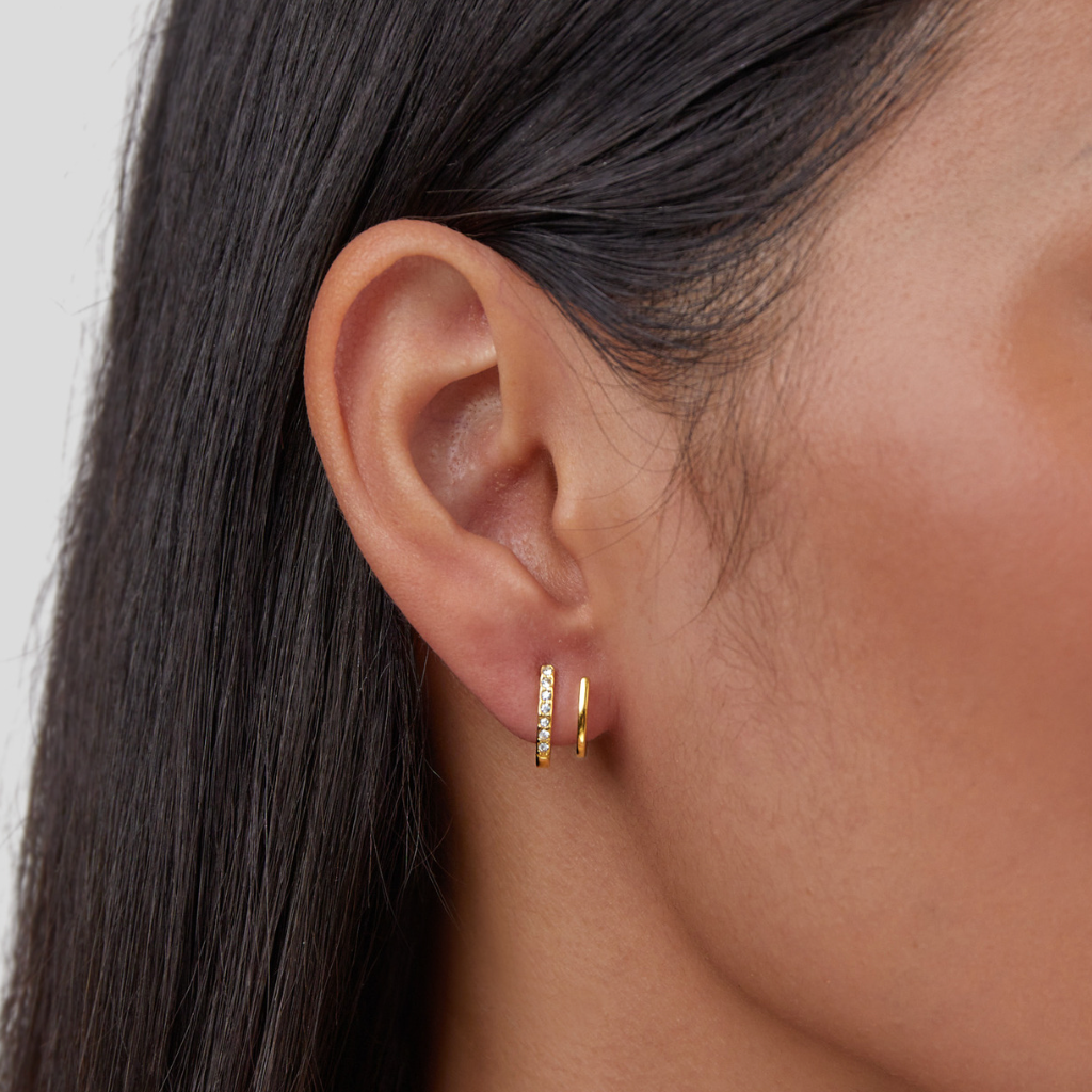 Zendaya – Boucles d'oreilles en cristal en forme de griffe en or 18K