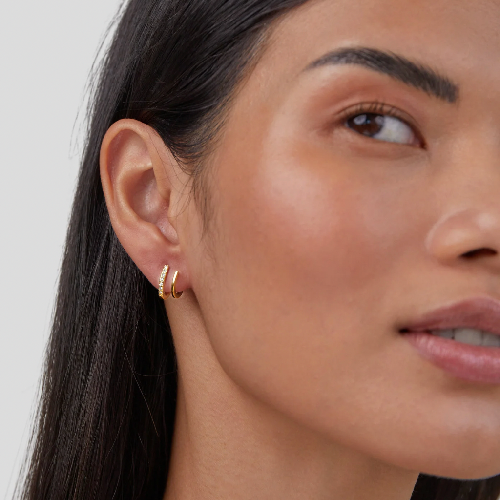 Zendaya – Boucles d'oreilles en cristal en forme de griffe en or 18K