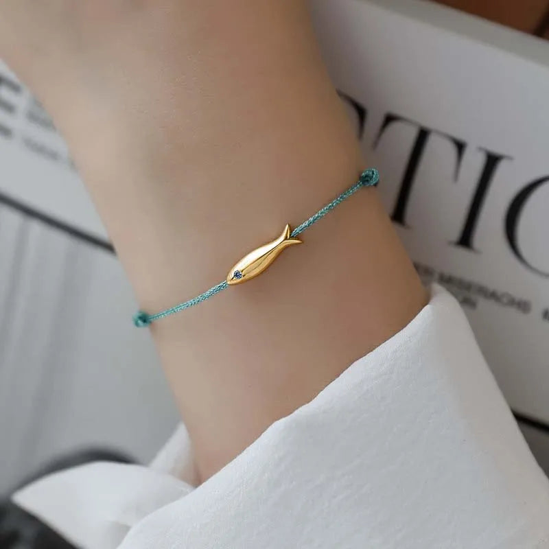 Solara – Bracelet de cheville à éclat fin