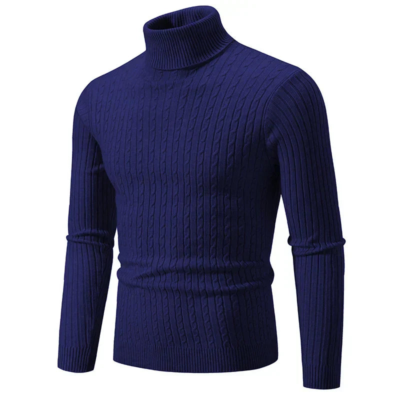 Benjamin - Pull col roulé élégant et confortable pour homme