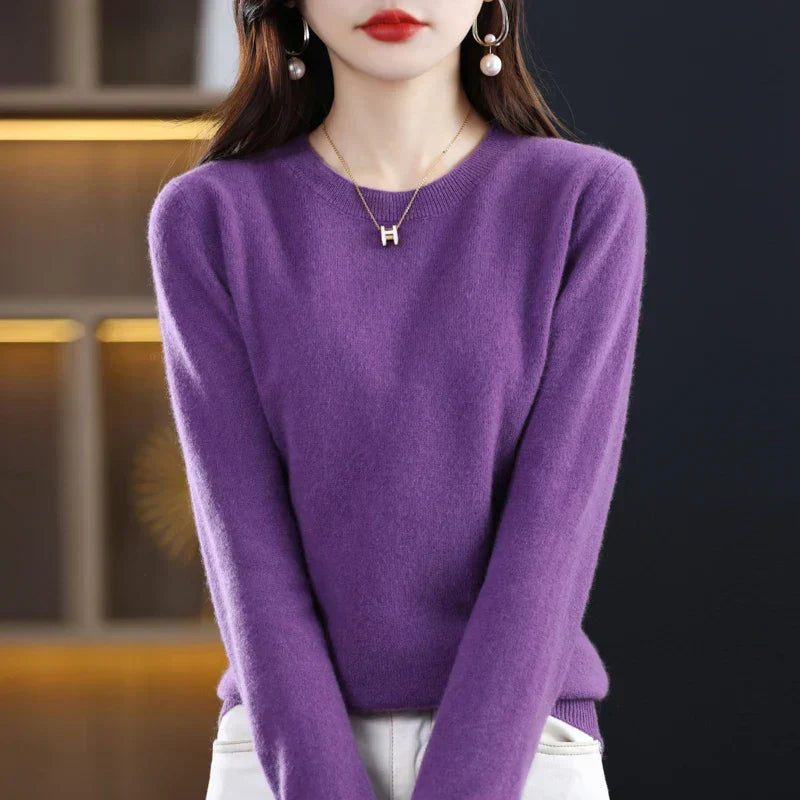 Erica – Pull à col rond classique pour femmes