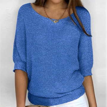 Selene - Pull sans manches col américain