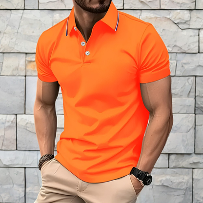Crosby - T-shirt polo manches courtes décontracté pour hommes