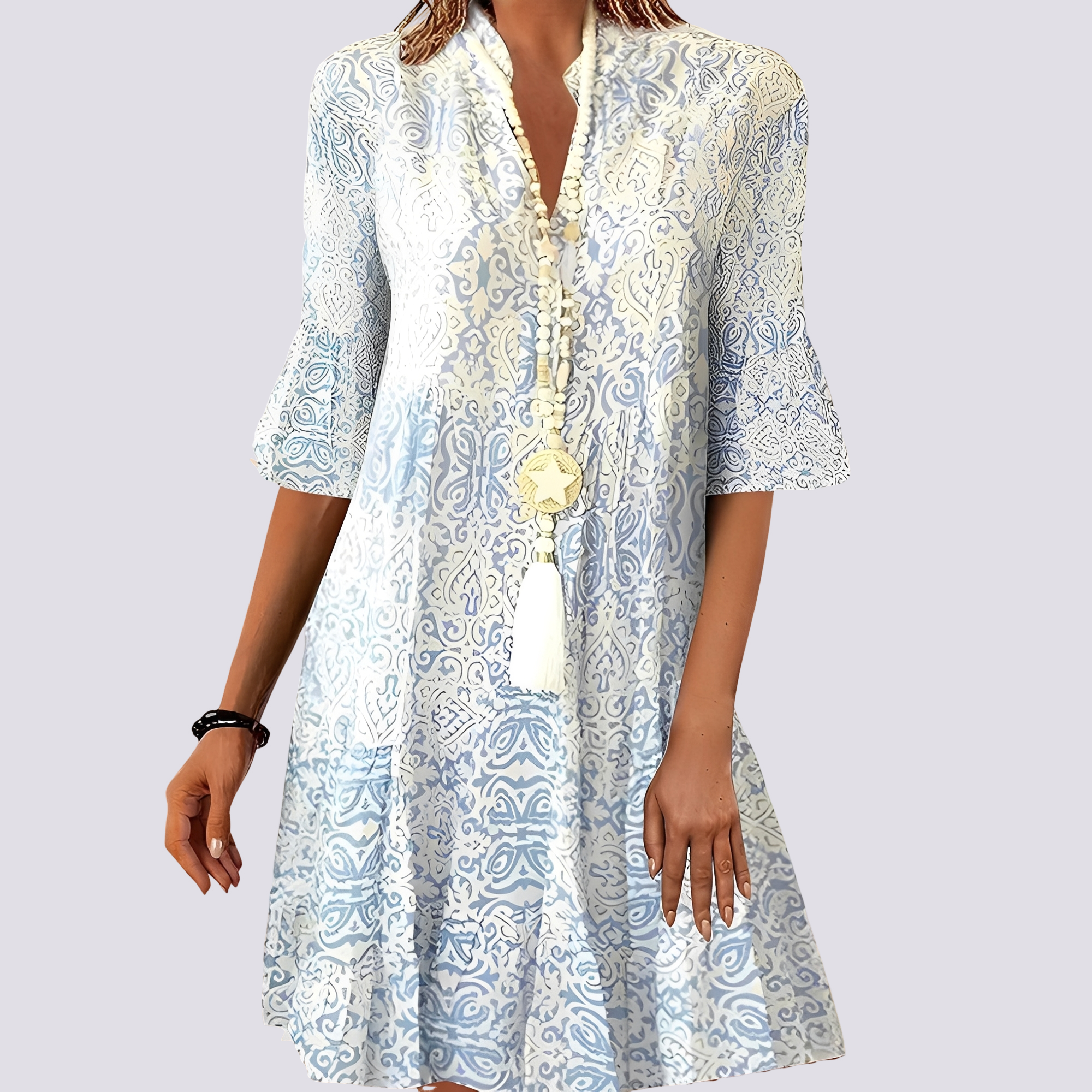 Darce - Robe ample avec col en V pour femmes