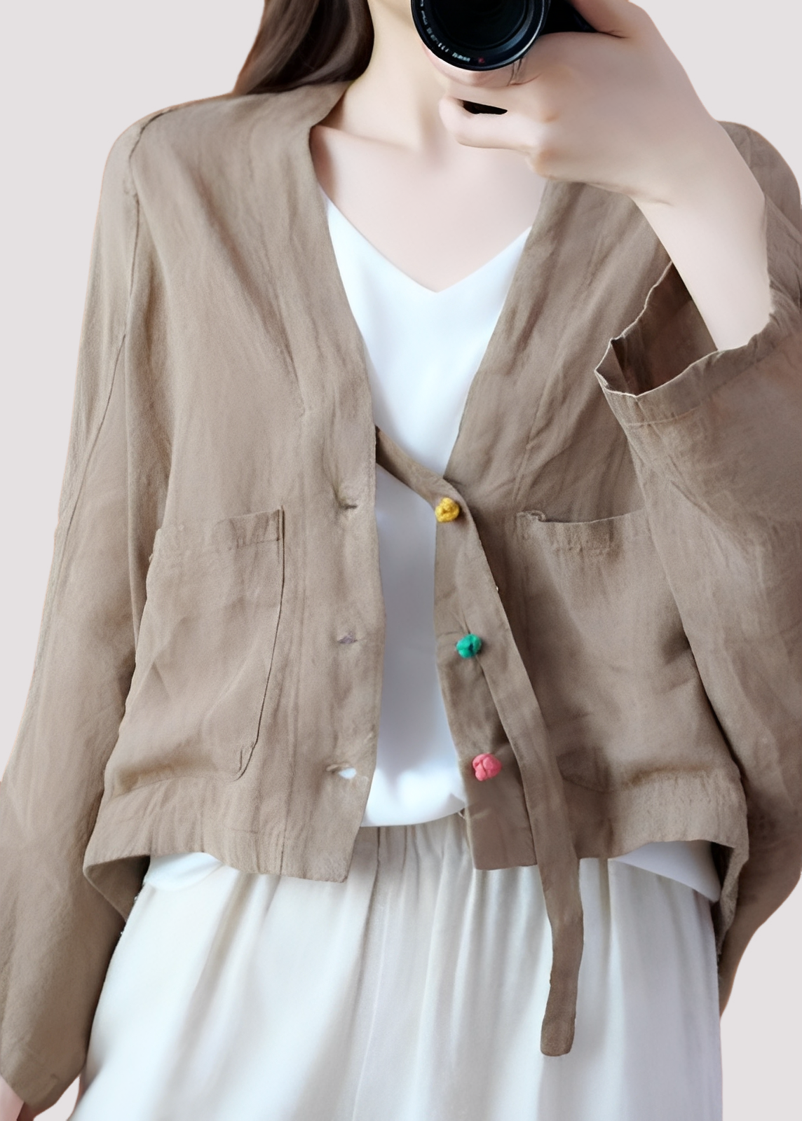 Tilly - Cardigan ample décontracté avec poches pour femmes