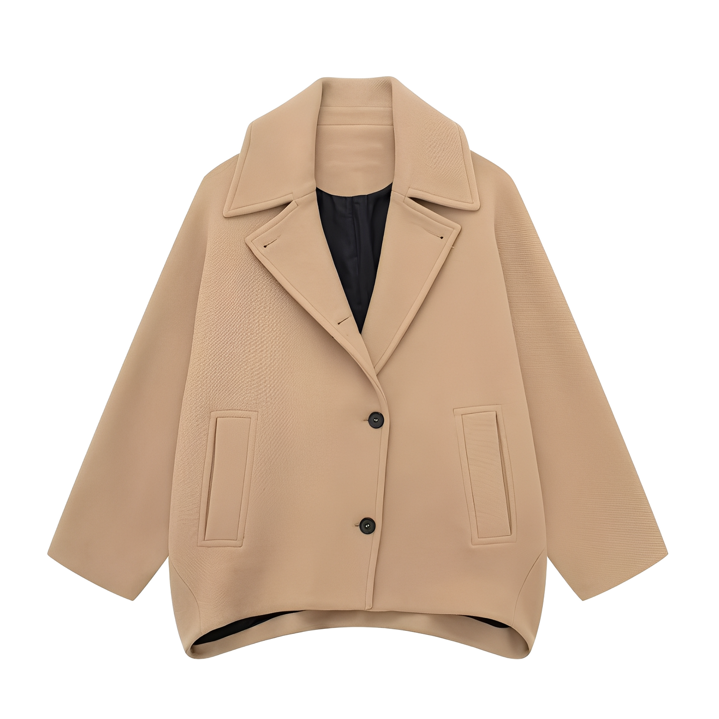 Rosalee - Élégant manteau court en laine pour femmes